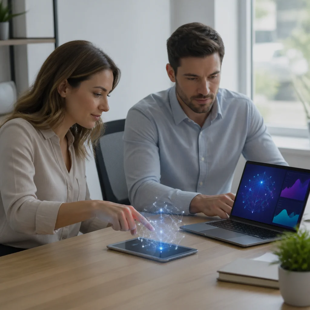 Equipo de especialistas beaiworks trabajando en copiloto AI para logística